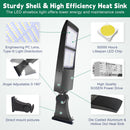 Tanlite 200W LED Parking Lot Area Light-Shoebox Light-28000 Lumens-CCT 5000K-400W MH Equivalent-UL+DLC 5.1