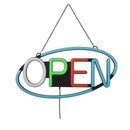 24W RGB LED Open Sign Light 12 Patterns Color Changes Best Open Sign Light For Your Business