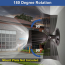 TANLITE 25W LED Bullet Flood Light-Outdoor Landscape Lighting-CCT 3000K/4000K/5000K Selectable-Knukle Mount-DLC 5.1 Listed