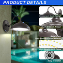 TANLITE Lighting 28W Gooseneck Barn Light-CCT Adjustable-CCT 2700K/3000K/4000K/5000K/5700K-Dusk To Dawn Photocell
