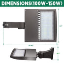 5000K Daylight CCT – TANLITE 100W LED Shoebox Light for outdoor applications