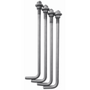 4.5 inch 20 Foot Steel Round Light Pole-Black housing | 11 Gauge