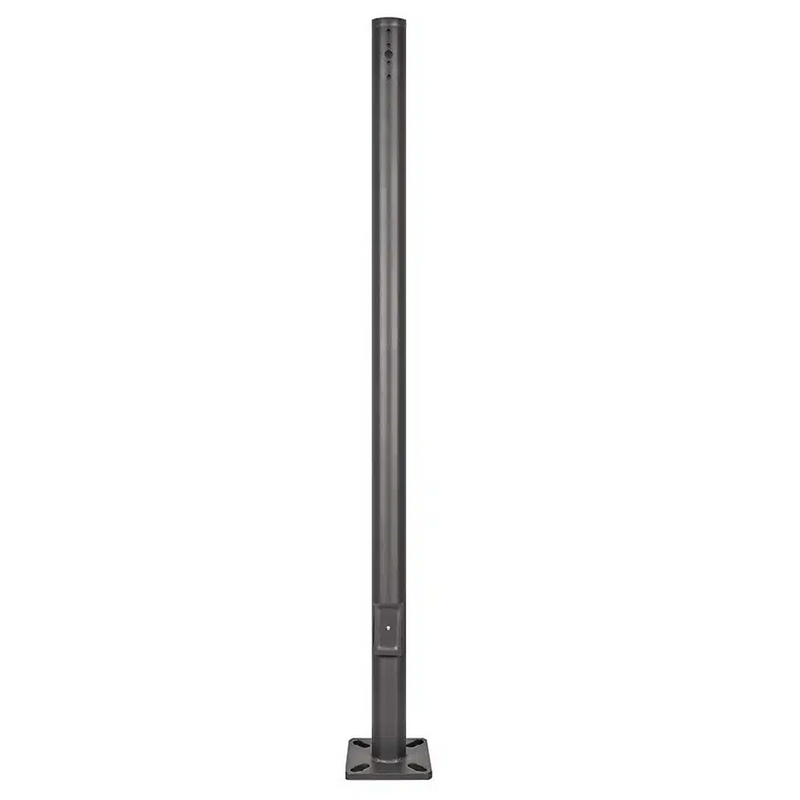 3 inch 10 Foot Steel Round Light Pole-Black housing | 11 Gauge