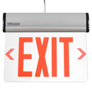 TANLITE Edge Lit Emergency Exit Sign Light-Red Emergency Exit Sign Light With Backup Battery-120 Minutes Emergency Time