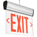 TANLITE Edge Lit Emergency Exit Sign Light-Red Emergency Exit Sign Light With Backup Battery-120 Minutes Emergency Time