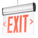 TANLITE Edge Lit Emergency Exit Sign Light-Red Emergency Exit Sign Light With Backup Battery-120 Minutes Emergency Time