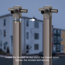 TANLITE Lighting Tenon Top 90 Triple Adapter with 3 arm adapters for 4 Inch Square Poles