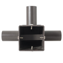 TANLITE Lighting Tenon Top 90 Triple Adapter with 3 arm adapters for 4 Inch Square Poles