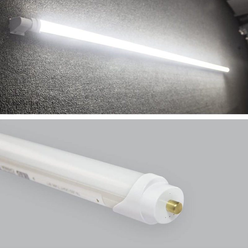 TANLITE 25 Pack-8ft Single Pin Tube-44W-5720 Lumens Output-Ballast Bypass-Clear Cover-Double Ended