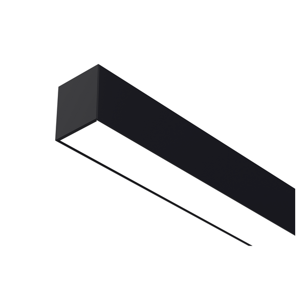 4 Pack-4 ft 50W Linkable Architectural LED Linear Strip Light-Down Light-Color 3500K/4000K/5000K Selectable-5,750 Lumens-Black Color-0~10V Dimming