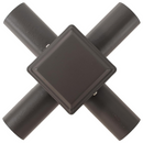 TANLITE Lighting Quadruple 90° Tenon Adapter with 4 Horizontal Tenons For 4inch square light poles