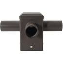 TANLITE Lighting Quadruple 90° Tenon Adapter with 4 Horizontal Tenons For 4inch square light poles