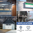 Side-by-side comparison of TANLITE LED vs traditional halogen bulbs, showing energy savings and ETL/DLC certification