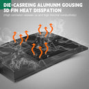 TANLITE 100W LED Parking Lot Shoebox Light in safe, secure packaging