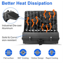 TANLITE full cut-off LED wall light installed in industrial factory, weatherproof design for harsh environments