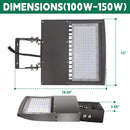 Internal components of TANLITE 100W LED Shoebox Light – built for durability
