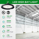 300W LED UFO High Bay Light-AC 100~277V-CCT 5000K-42,000 Lumens Output