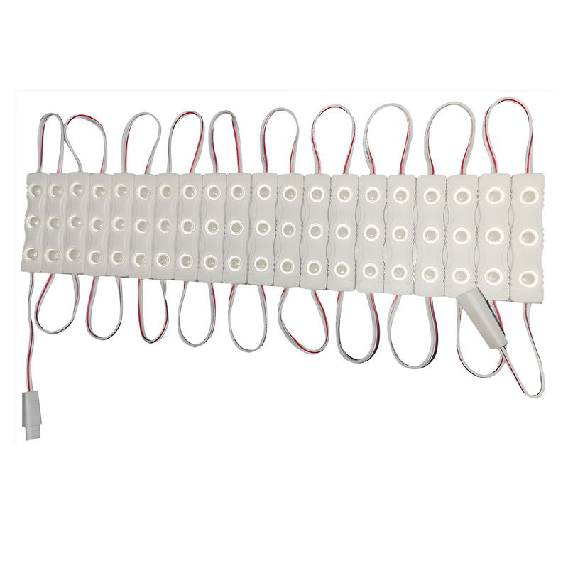 100 Pack-Single Color LED Modules-110V Linear Module with 3 SMD LEDs-160 Lumens/Module