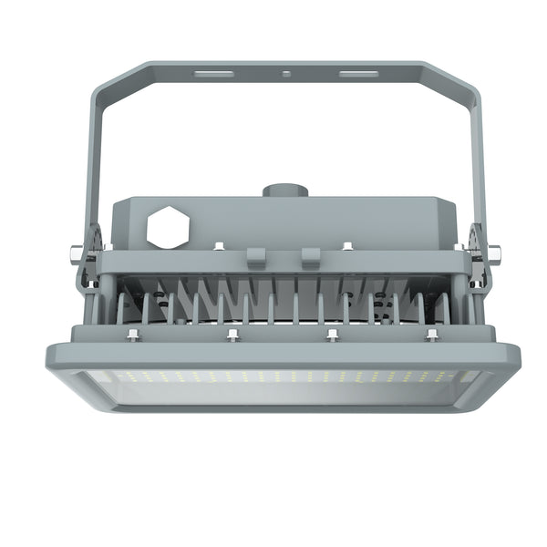 Front view of TANLITE 80W LED Explosion Proof Light, Class I Division 2 rated, hazardous location fixture