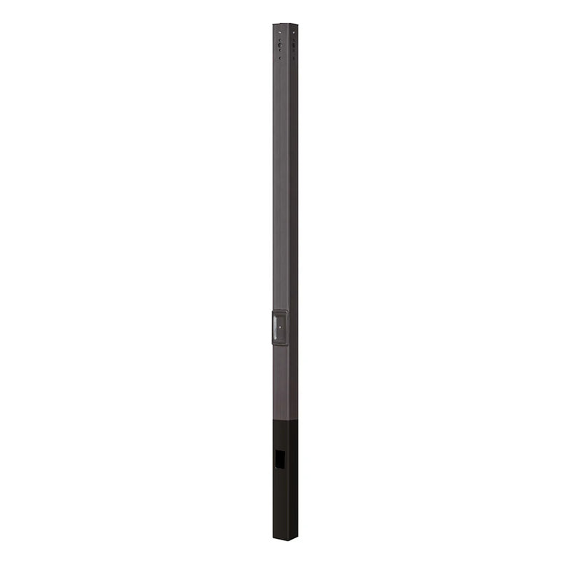 4 inch 25 foot Direct Burial Straight Steel Square Light Pole | 11 Gauge