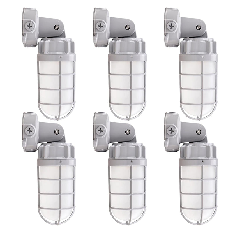 21W Vapor Tight LED Jelly Jar Light 2562 Lumens Ceiling Mount 5000K-UL cUL Certified