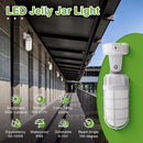 21W Vapor Tight LED Jelly Jar Light 2562 Lumens Ceiling Mount 5000K-UL cUL Certified