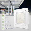 TANLITE 240W LED Canopy Light-AC 120~277V-CCT 5700K-0~10V Dimming- Lumen Output 33,600 Lumens-UL & DLC 5.1 Listed