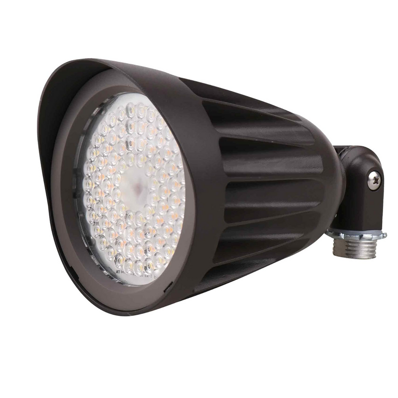 TANLITE 25W LED Bullet Flood Light-Outdoor Landscape Lighting-CCT 3000K/4000K/5000K Selectable-Knukle Mount-DLC 5.1 Listed
