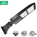 300W LED Parking Lot Light-High Voltage Area Light-AC 277~480V-42,000 Lumens-CCT 5000K-1000W MH Equivalent-UL+DLC 5.1