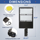 TANLITE 300W LED Parking Lot Light-High Voltage Area Light-AC 277~480V-42,000 Lumens-CCT 5000K-1000W MH Equivalent-UL+DLC 5.1