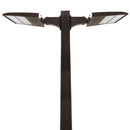 4 Pack -25ft Square Steel Light Poles-(8) 300W LED Parking Lot Lights Included-Parking Lot Light Post Includes Hardware Kit and Delivery included