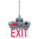 5W Explosion Proof Edge Lit LED Exit Sign-Class 1 Division 1-AC 100-277V For Hazardous Location Emergency Lighting