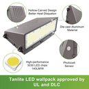 TANLITE Lighting 120W/100W/90W/60W Full-Cutoff LED Wall Pack