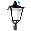 TANLITE 30/50/60W LED Dusk to Dawn Outdoor Lighting Fixture-CCT 3000K/4000K/5000K Post Top Lantern & Wall Mount Porch Lamp-Photocell Sensor, Fits 3" Poles - Street Front Yard Patio Garage Exterior Light