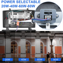 TANLITE Full Cut Off LED wall light mounted on warehouse exterior, illuminating loading docks with uniform 5000K daylight illumination