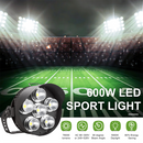 TANLITE Lighting 600W LED Sport Light-Stadium Light-78,000 Lumens-AC 120~277V or 277~480V-CCT 5000K- 38 degree-Flood Bracket
