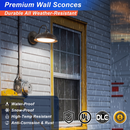 TANLITE Lighting 28W Gooseneck Barn Light-CCT Adjustable-CCT 2700K/3000K/4000K/5000K/5700K-Dusk To Dawn Photocell