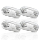 TANLITE LED Wet Location Outdoor Emergency Light with Adjustable Light Heads, UL-Listed, Rechargeable Battery Backup Included For Emergency Lighting