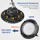 TANLITE LED high bay lighting illuminating a large warehouse with bright 5000K daylight, enhancing workspace visibility