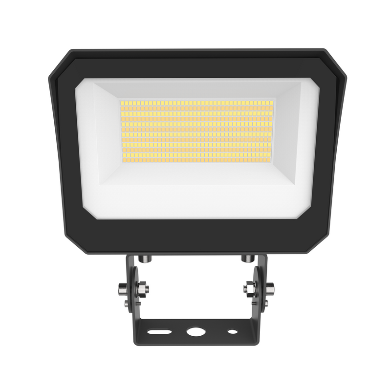 100/120/150W Wattage Selectable Led Flood Light-CCT 3000K/4000K/5000K-Slip Fitter Mount/Yoke Mount-DLC 5.1+UL-5 Years Warranty