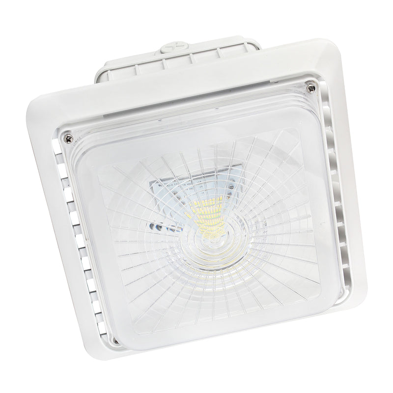 TANLITE 55W LED Parking Garage Canopy Light-150W Metal Halide Equivalent-5000K-DLC UL Listed