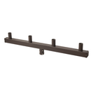 Quad Fixtures Mount Round Bullhorn Bracket 180 Degree Vertical Tenon Inline Adapters for 4 Slip Fitter Mounting Shoebox Flood Lights