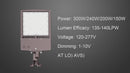 150W LED Parking Lot Shoebox Light-21,000 Lumens-5700K-400W Metal Halide Equivalent-With Bracket Mount-5 Years Warranty