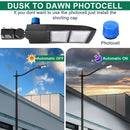 300W LED Parking Lot Light-Shoebox Area Light-AC 120~277V-42,000 Lumens-CCT 5000K-1,000W Metal Halide Equivalent-UL+DLC 5.1