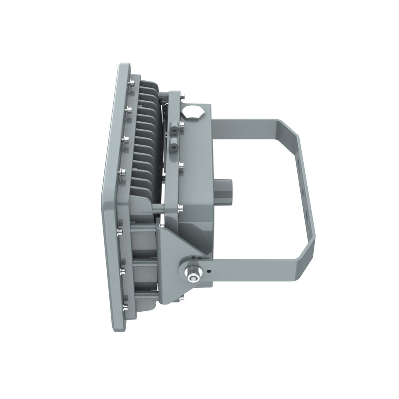Dimensions of TANLITE 200W LED Explosion Proof Light with compact industrial design.