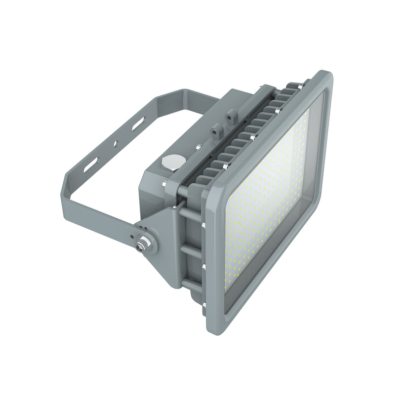Rear view of TANLITE 250W Explosion Proof Square Flood Light showing heat sink for efficient cooling.