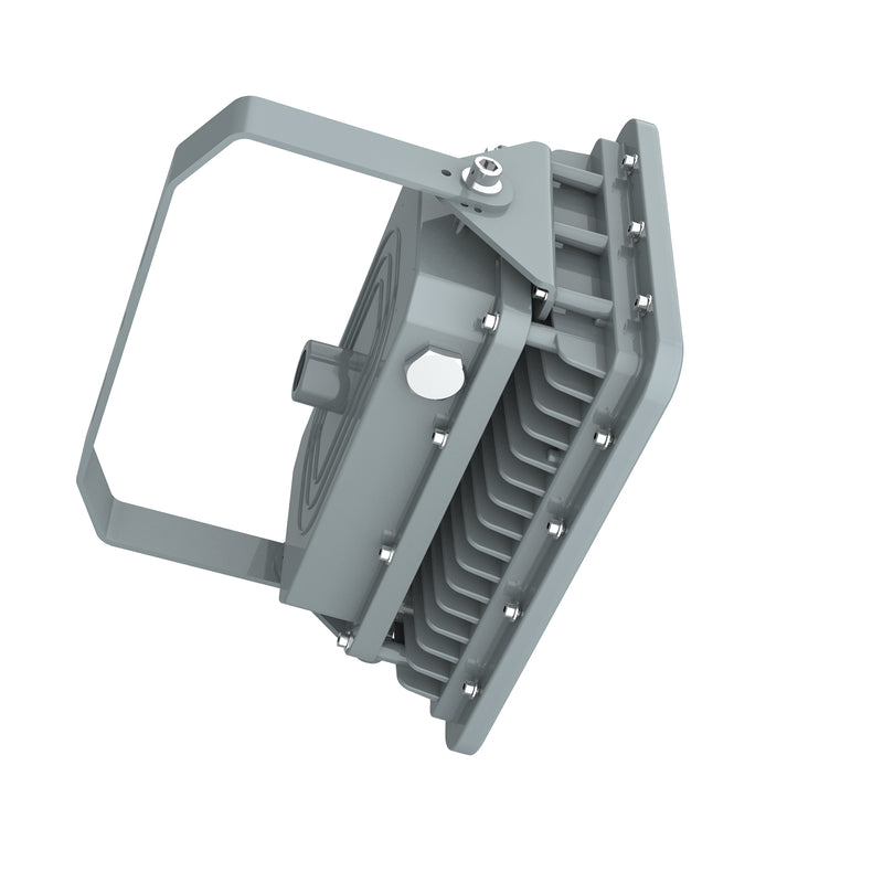 Dimensions of TANLITE 250W LED Explosion Proof Square Flood Light, 14.9" x 9.1" x 10.6".
