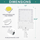 Adjustable slip fitter TANLITE 300W LED parking lot light for pole and street lighting