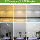 Angled view of TANLITE 4-Pack 4FT LED Linear Strip Lights showing sleek design