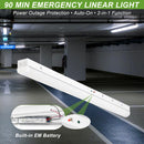 TANLITE 4FT LED Linear Strip Light with optional emergency backup driver for continuous lighting during power outages.
